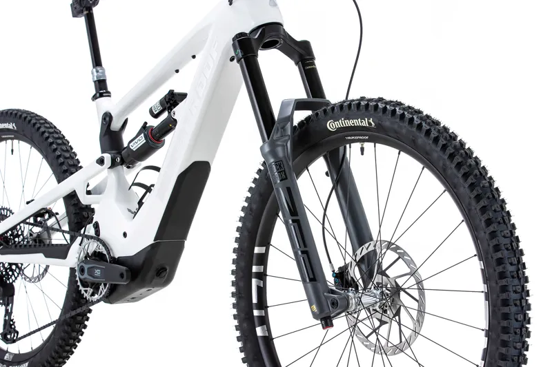 Nukeproof Megawatt 297 RS Carbon E-Mountain Bike X0 Eagle in White-1